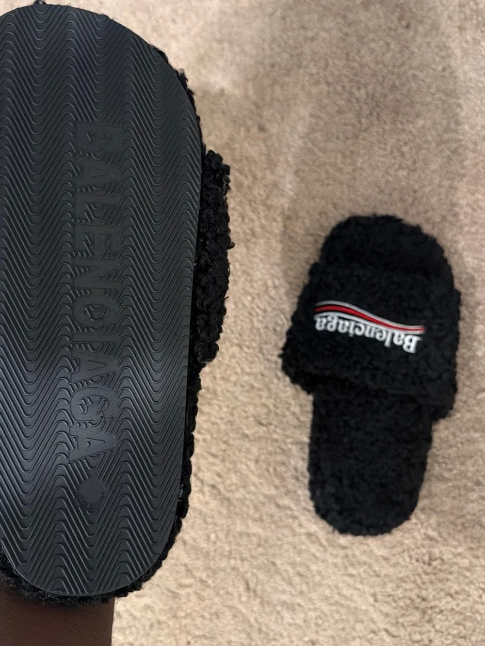 Balenciaga plush black